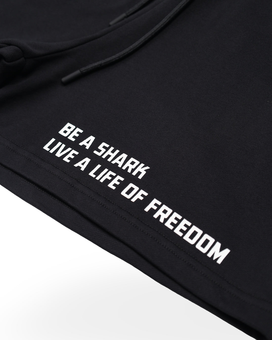 BE A SHARK COMFY SHORTS BLACK
