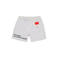 BE A SHARK SWIM TRUNKS