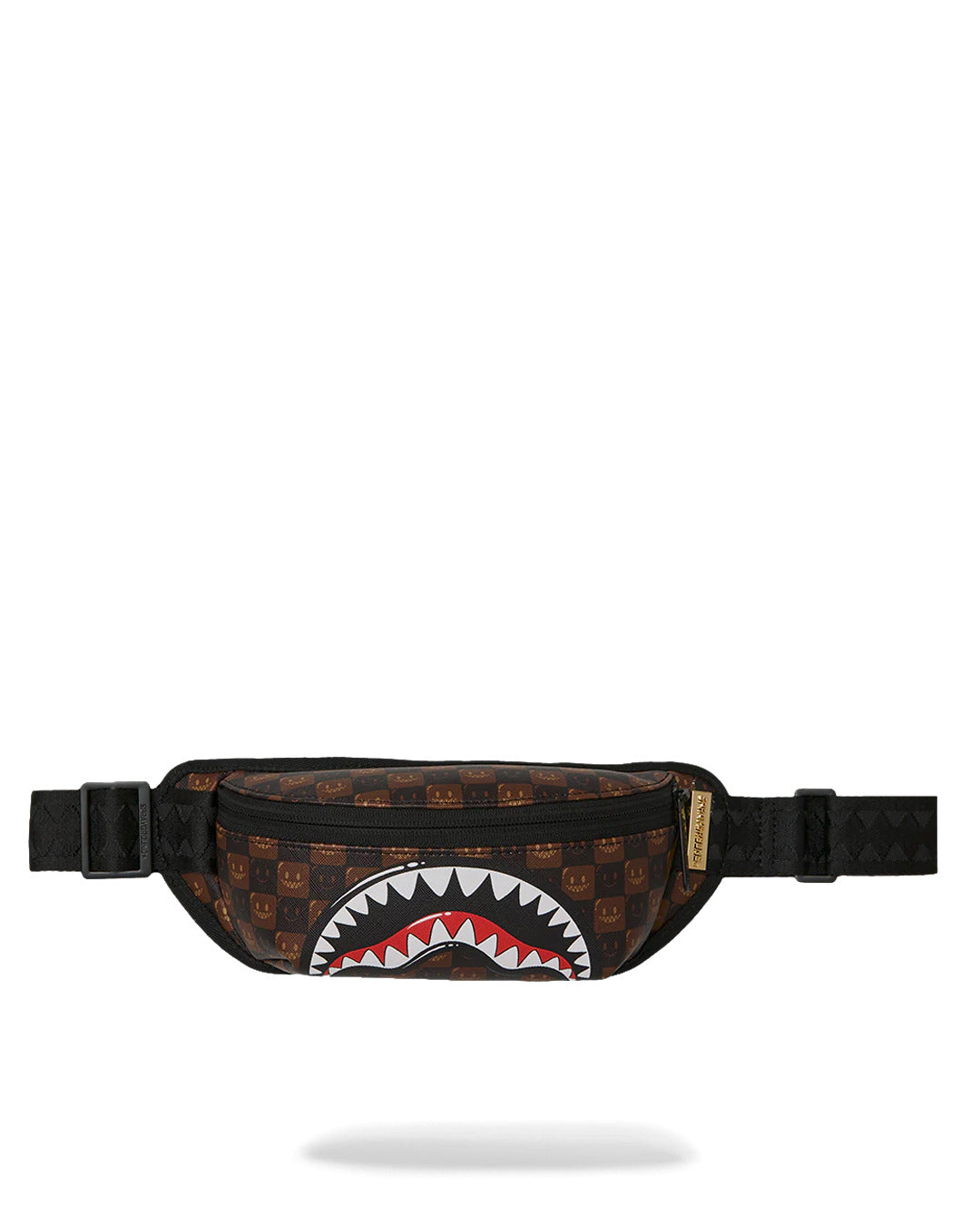 SHARKS IN PARIS WTF BUBBLE BROWN CHECK CROSSBODY