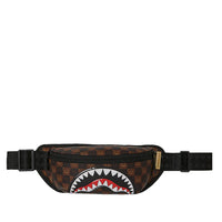 SHARKS IN PARIS WTF BUBBLE BROWN CHECK CROSSBODY