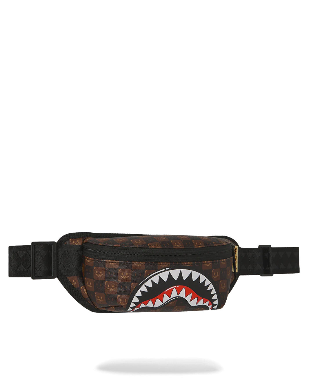 SHARKS IN PARIS WTF BUBBLE BROWN CHECK CROSSBODY