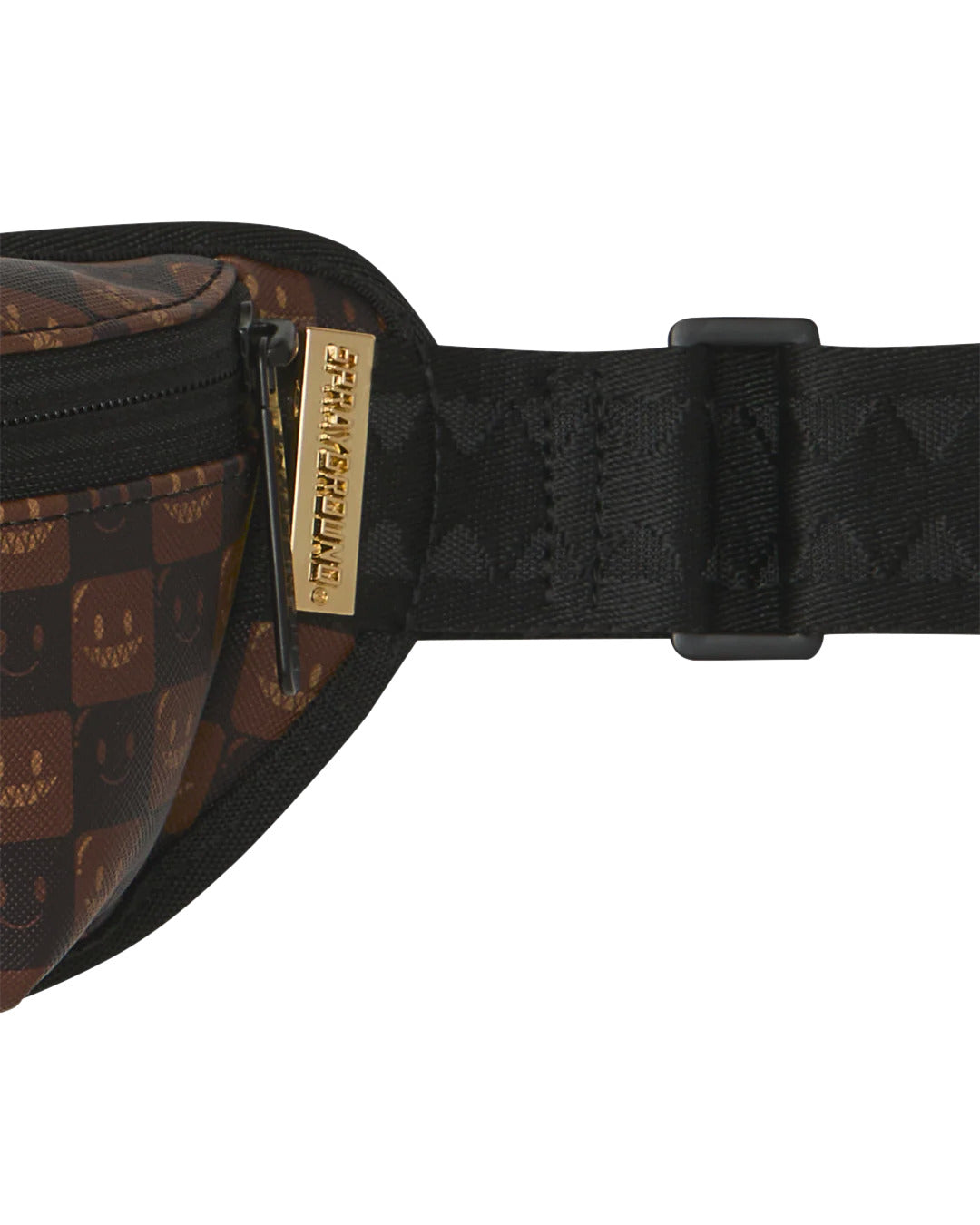 SHARKS IN PARIS WTF BUBBLE BROWN CHECK CROSSBODY