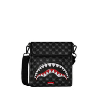 SHARKS IN PARIS WTF BUBBLY BLACK CHECK MESSENGER SLING