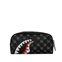 SHARKS IN PARIS WTF BUBBLY BLACK CHECK POUCH
