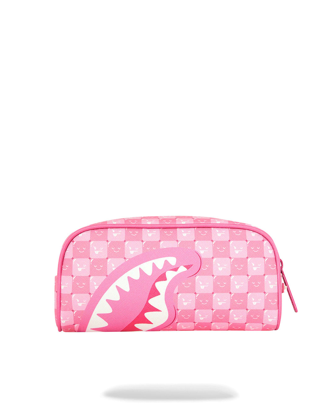PINK NEW CHECK FACES POUCH
