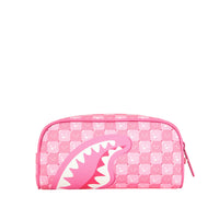 PINK NEW CHECK FACES POUCH
