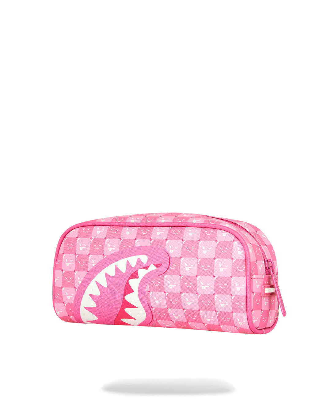 PINK NEW CHECK FACES POUCH