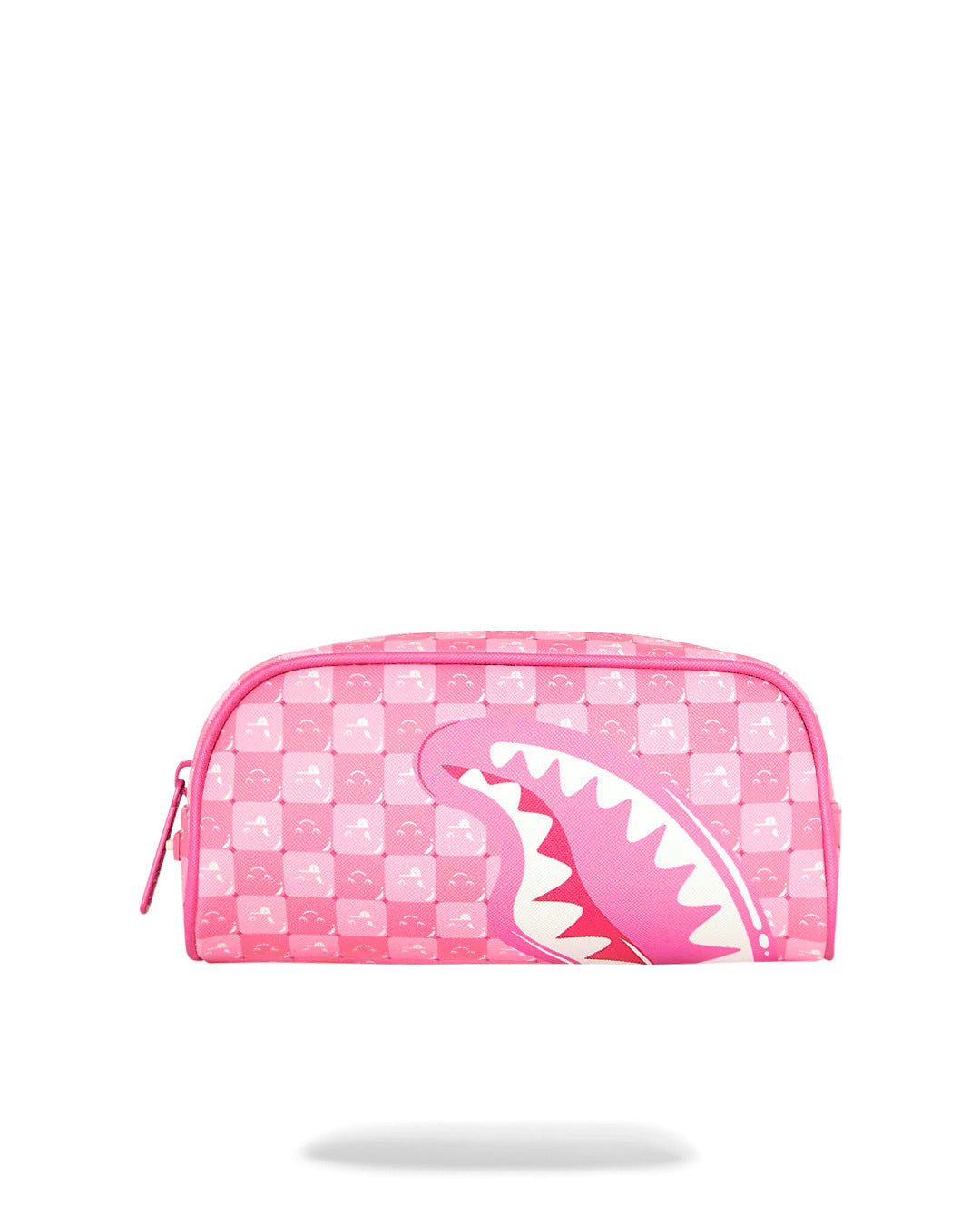 PINK NEW CHECK FACES POUCH