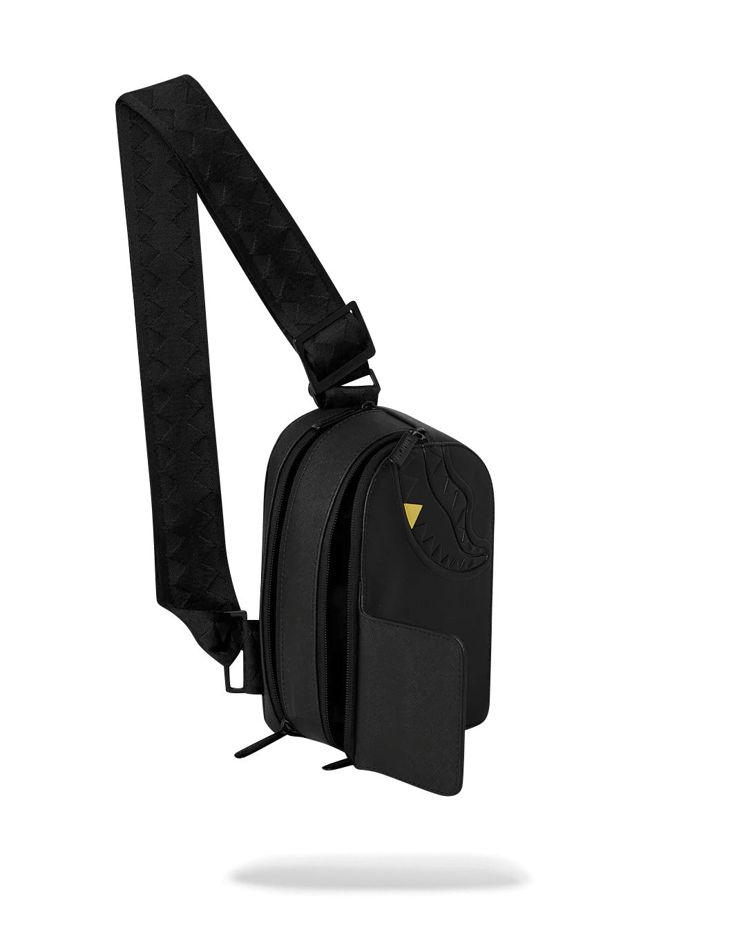 BLACKED OUT EMBOSSED GOLD TOOTH BACKPACK SLING