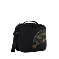SHARK CENTRAL BLACK NYLON CAMO EMBOSSED SHARK SNACKPACK