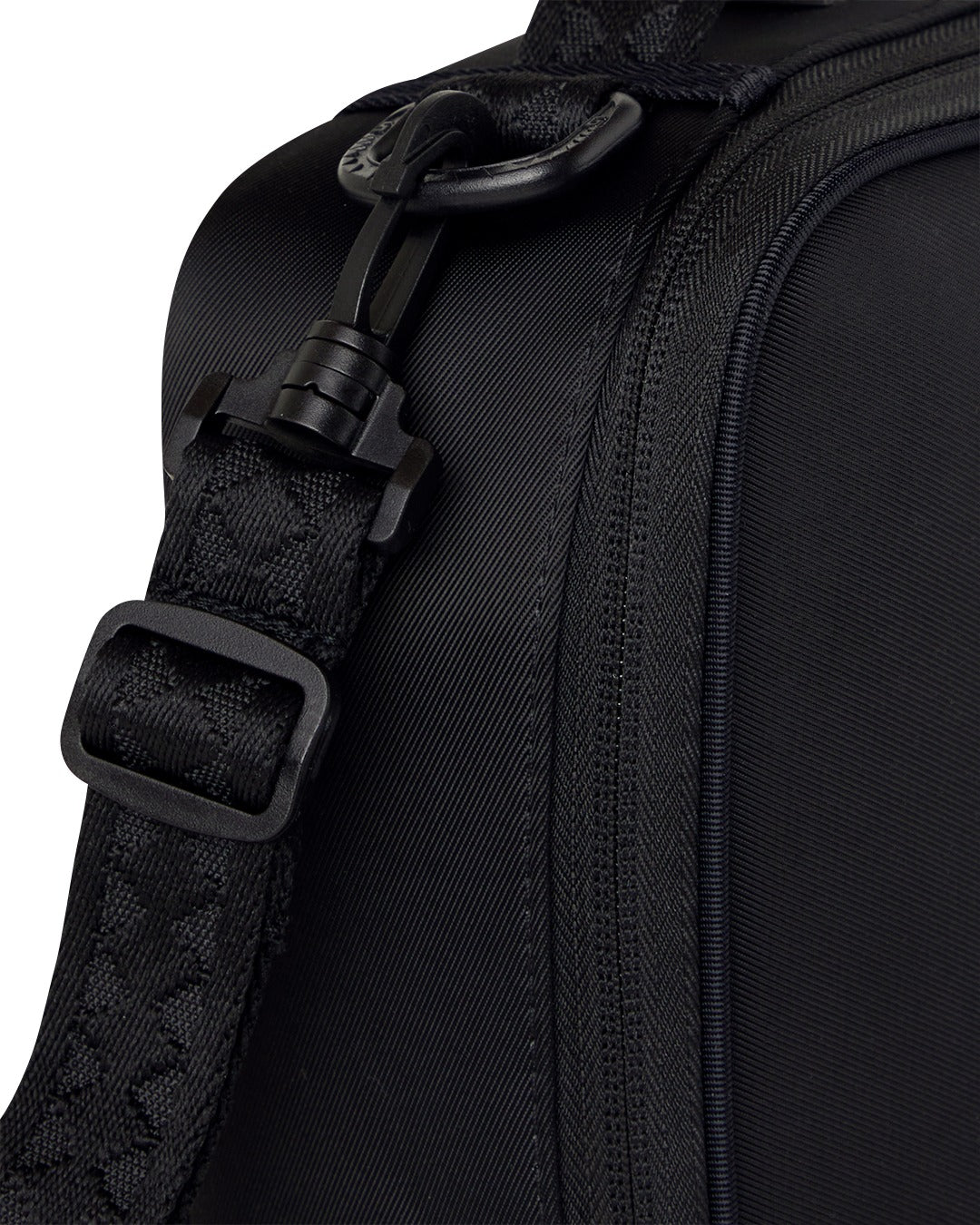 SHARK CENTRAL BLACK NYLON CAMO EMBOSSED SHARK SNACKPACK