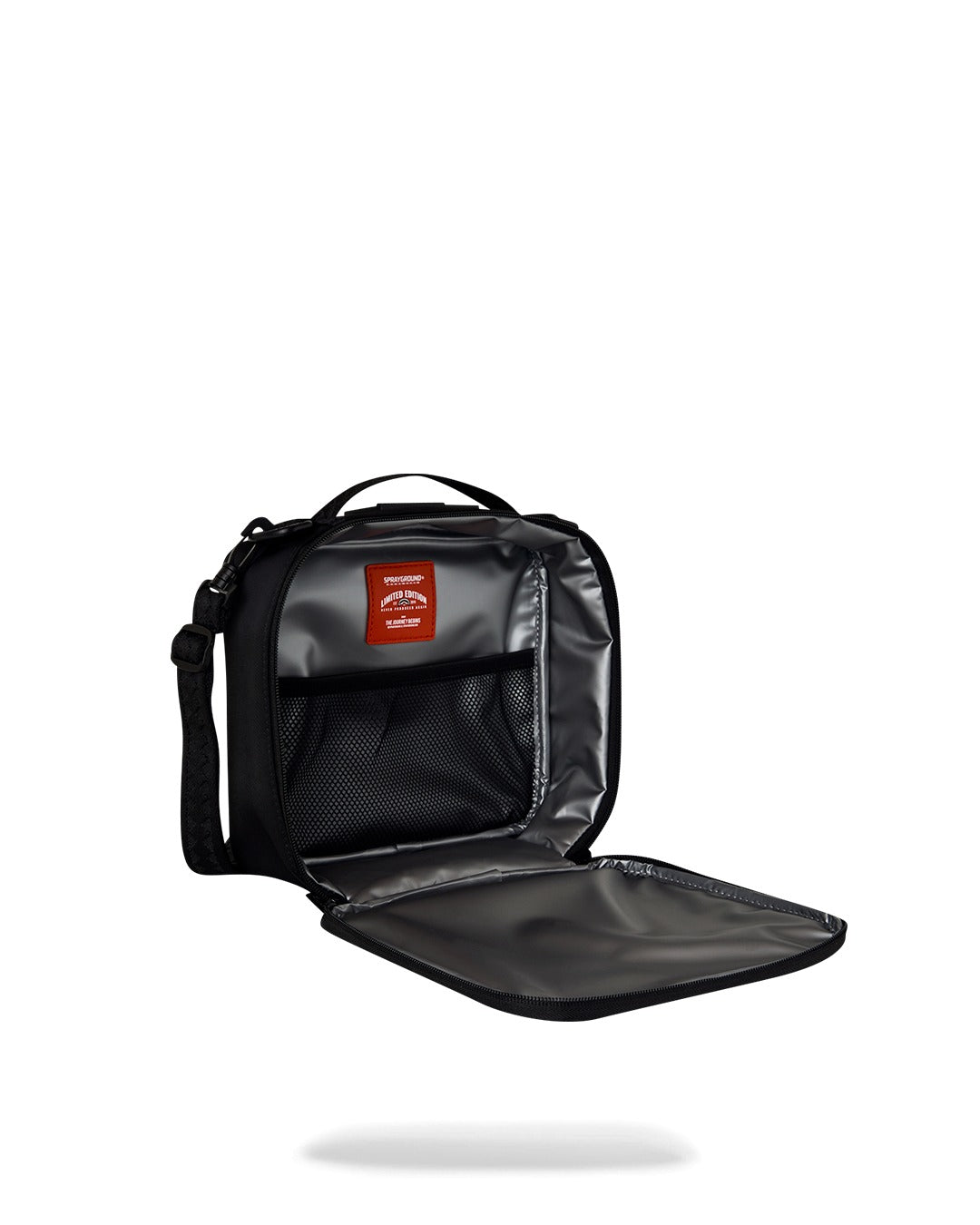 SHARK CENTRAL BLACK NYLON CAMO EMBOSSED SHARK SNACKPACK