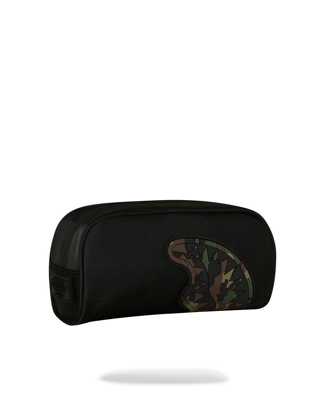 SHARK CENTRAL BLACK NYLON CAMO EMBOSSED SHARK POUCH