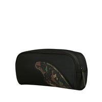 SHARK CENTRAL BLACK NYLON CAMO EMBOSSED SHARK POUCH
