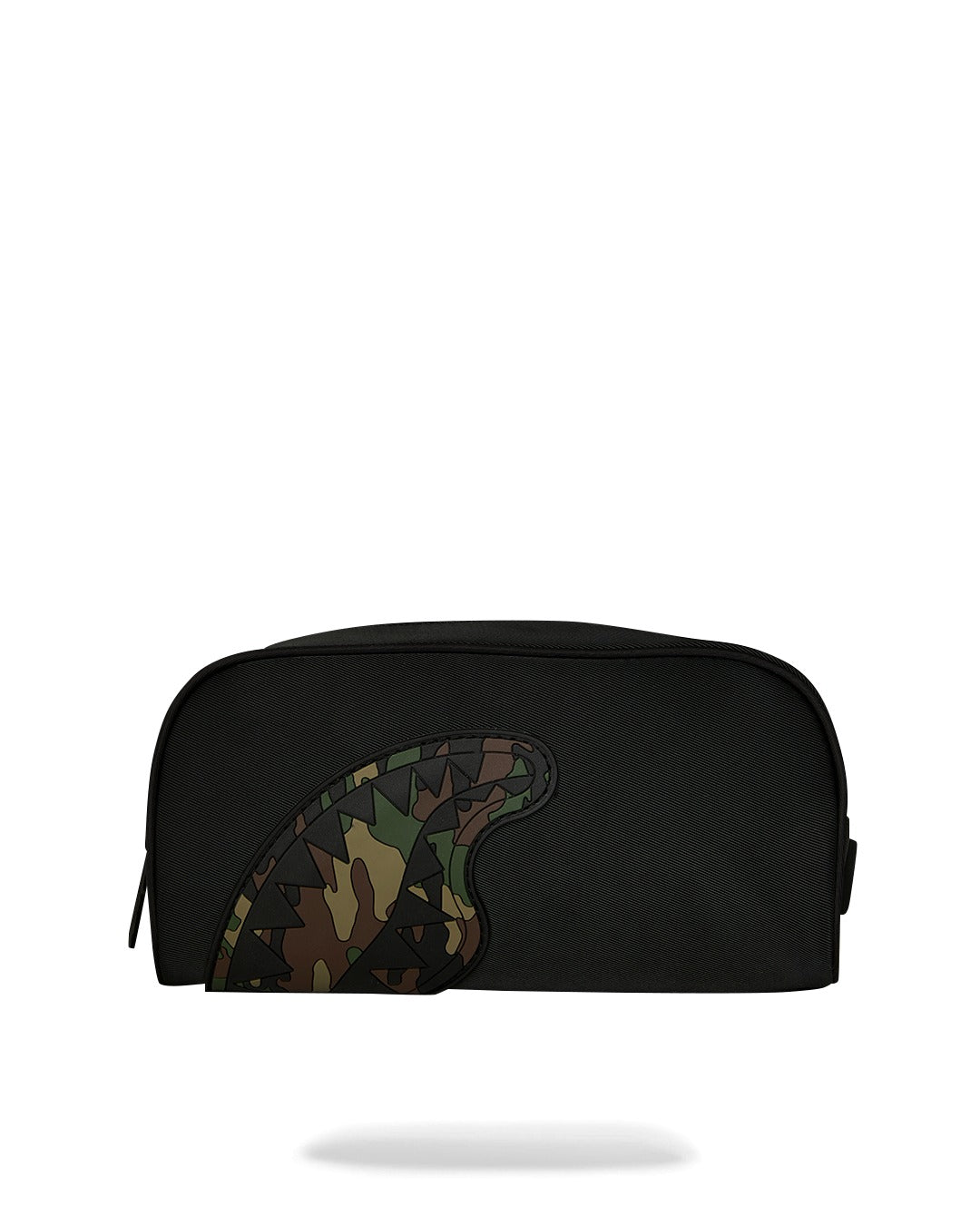 SHARK CENTRAL BLACK NYLON CAMO EMBOSSED SHARK POUCH