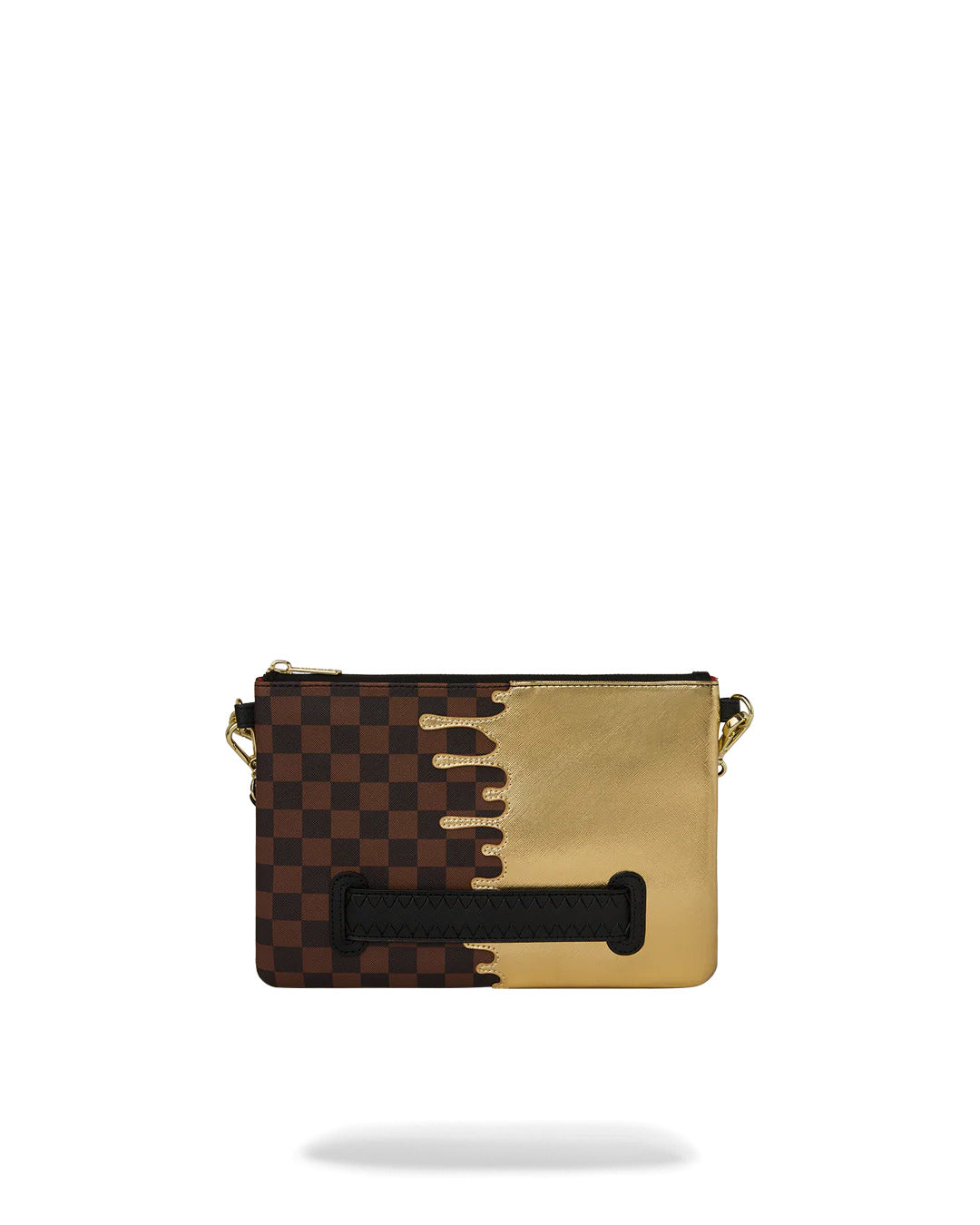 SHARKS IN PARIS GOLD DRIP CROSSOVER CLUTCH