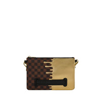 SHARKS IN PARIS GOLD DRIP CROSSOVER CLUTCH