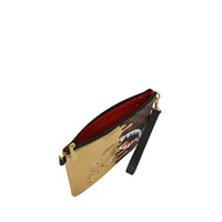 SHARKS IN PARIS GOLD DRIP CROSSOVER CLUTCH