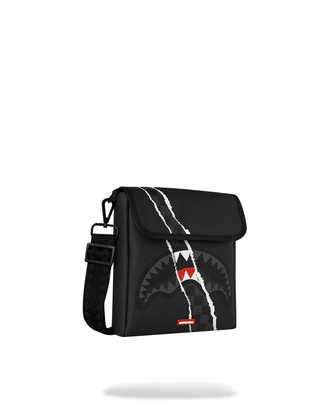 CENTER RIP REVEALING GRAY CHECK MESSENGER SLING