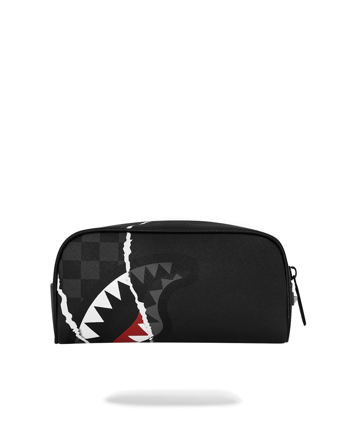 CENTER RIP REVEALING GRAY CHECK POUCH