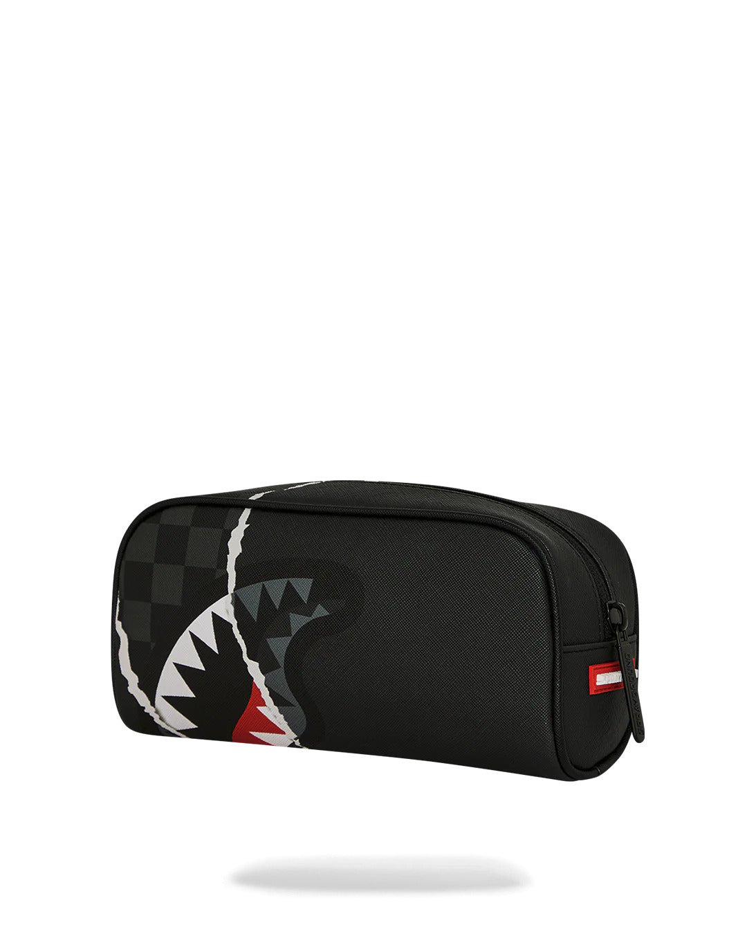 CENTER RIP REVEALING GRAY CHECK POUCH