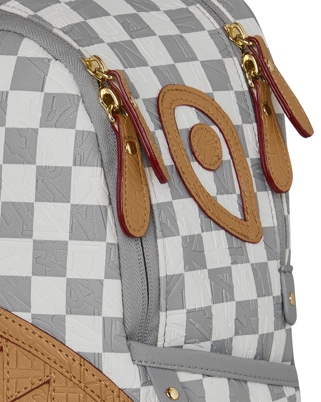 EMBOSSED CREAM CHECK SAVAGE BACKPACK