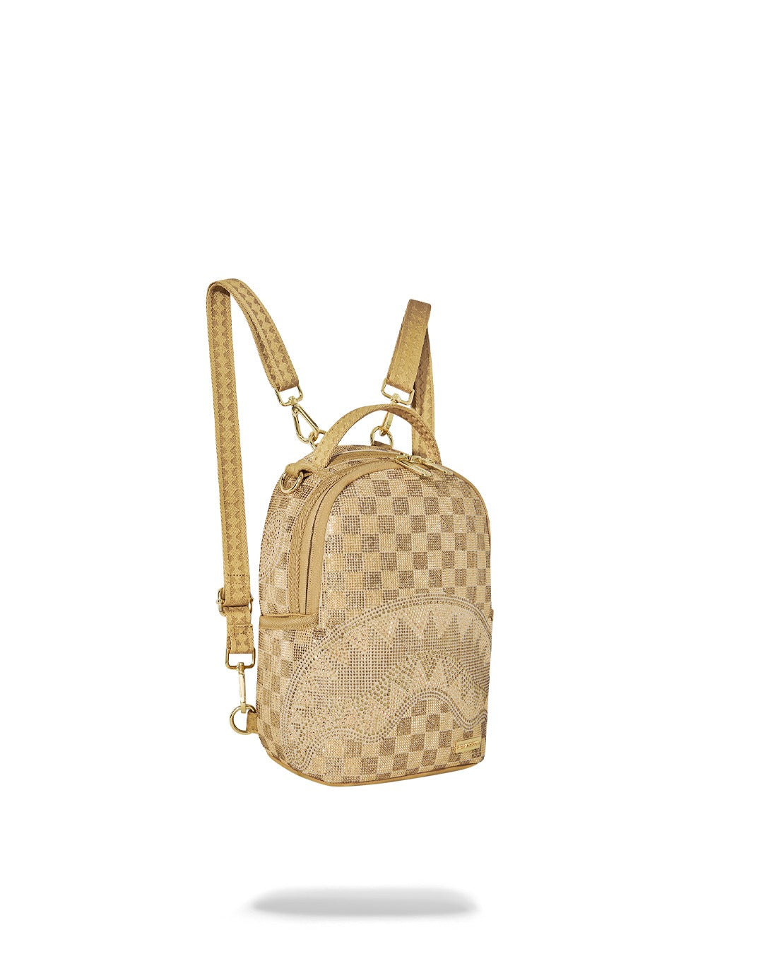 2 TONE GOLD TRINITY MINI BACKPACK