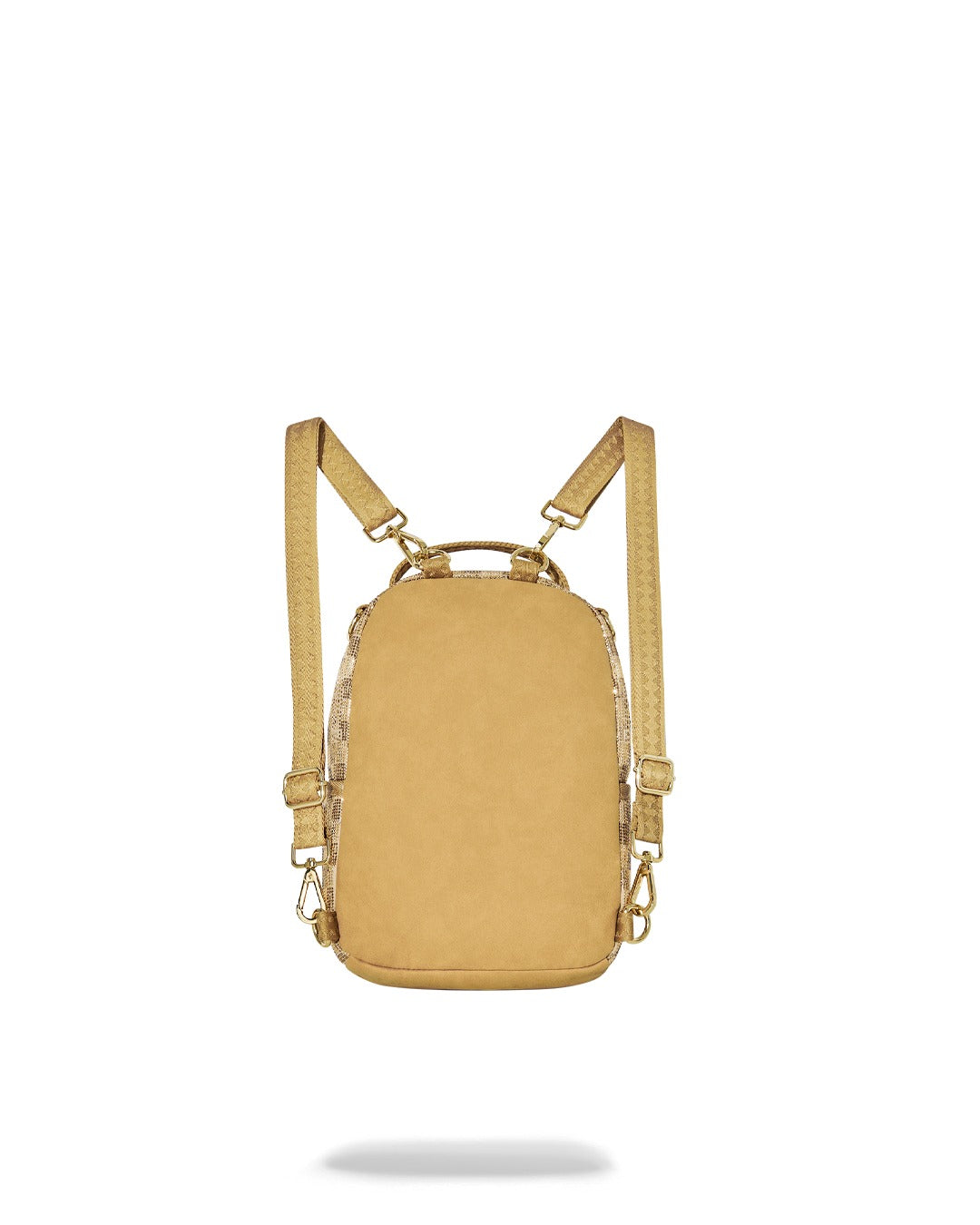 2 TONE GOLD TRINITY MINI BACKPACK