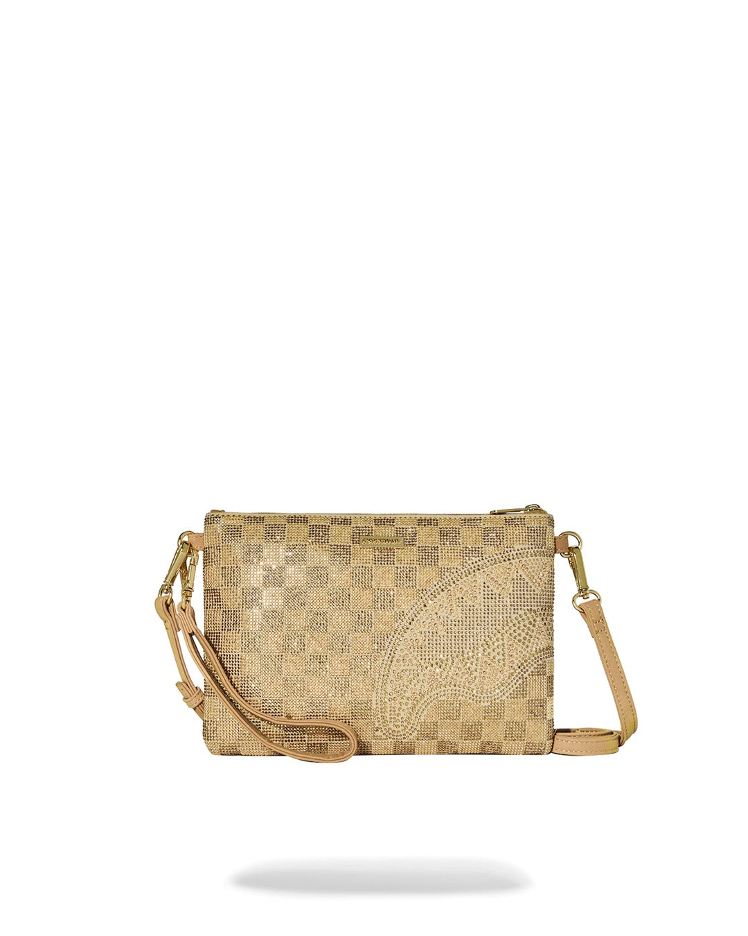 2 TONE GOLD TRINITY CROSSOVER CLUTCH