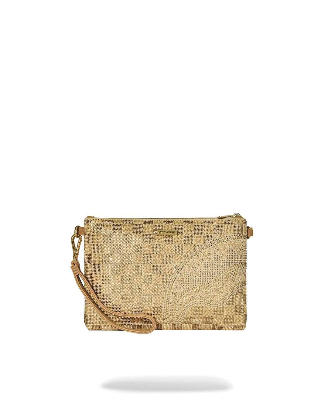2 TONE GOLD TRINITY CROSSOVER CLUTCH