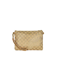 2 TONE GOLD TRINITY CROSSOVER CLUTCH