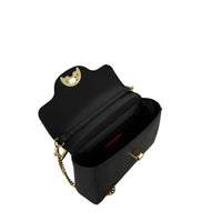 BLACKED OUT EMBOSSED GOLD SHARK HANDBAG