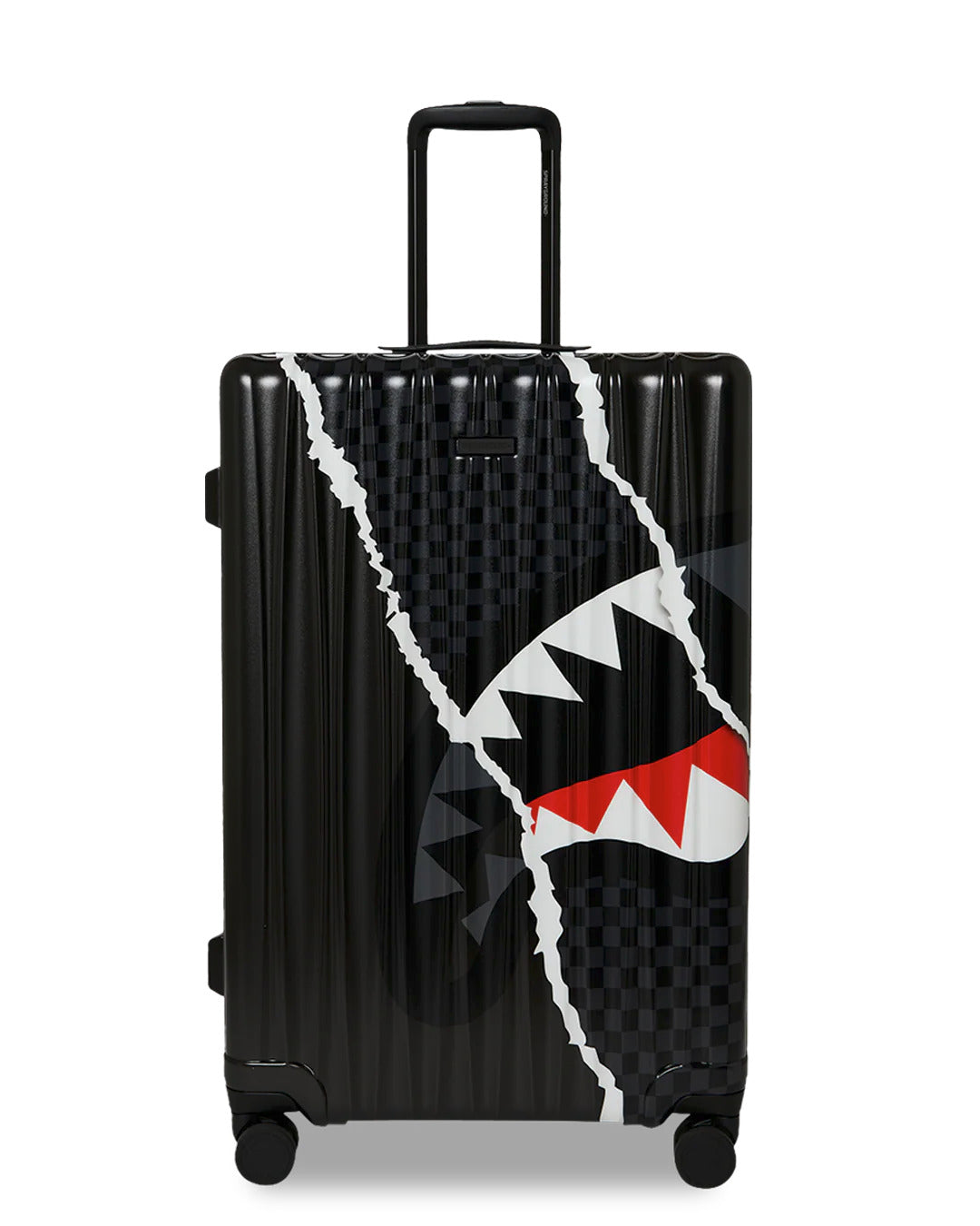 CENTER RIP REVEALING GRAY CHECK FULL-SIZE LUGGAGE