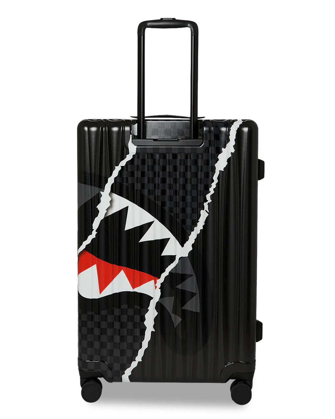 CENTER RIP REVEALING GRAY CHECK FULL-SIZE LUGGAGE