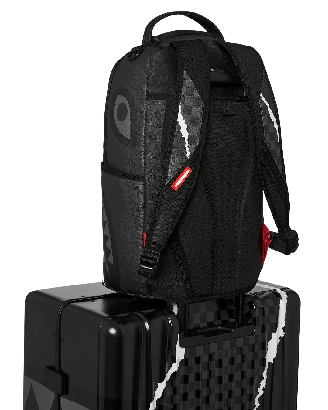 CENTER RIP REVEALING GRAY CHECK FULL-SIZE LUGGAGE