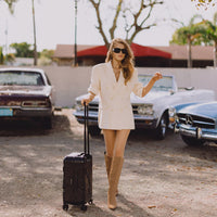 BLACKED OUT EMBOSSED GOLD TOOTH CARRY-ON LUGGAGE