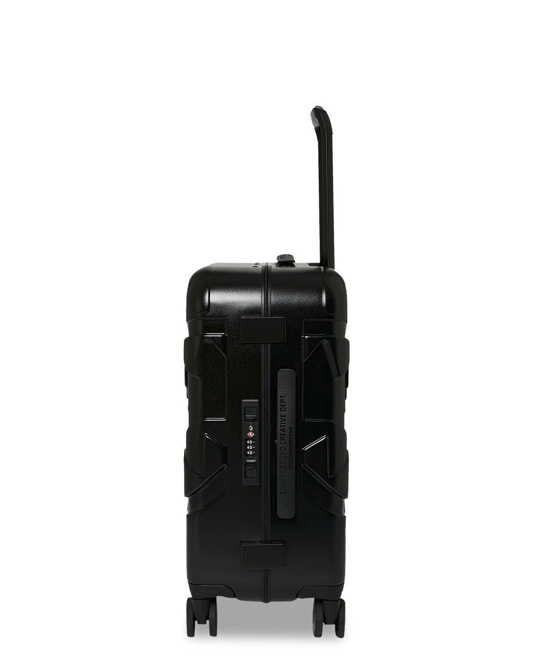 BLACKED OUT EMBOSSED GOLD TOOTH CARRY-ON LUGGAGE