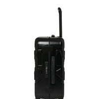 BLACKED OUT EMBOSSED GOLD TOOTH CARRY-ON LUGGAGE