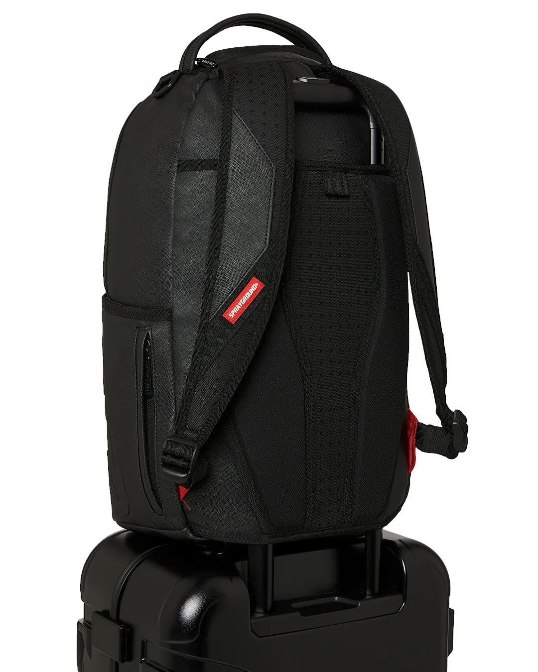 BLACKED OUT EMBOSSED GOLD TOOTH CARRY-ON LUGGAGE