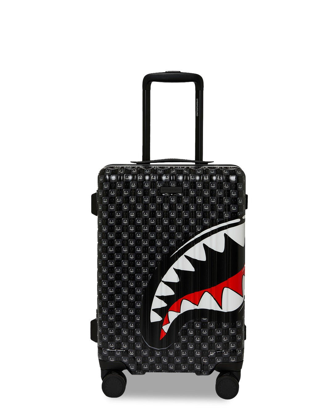 SHARKS IN PARIS WTF BUBBLY BLACK CHECK CARRY-ON LUGGAGE
