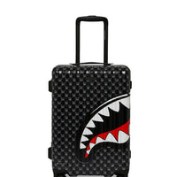 SHARKS IN PARIS WTF BUBBLY BLACK CHECK CARRY-ON LUGGAGE