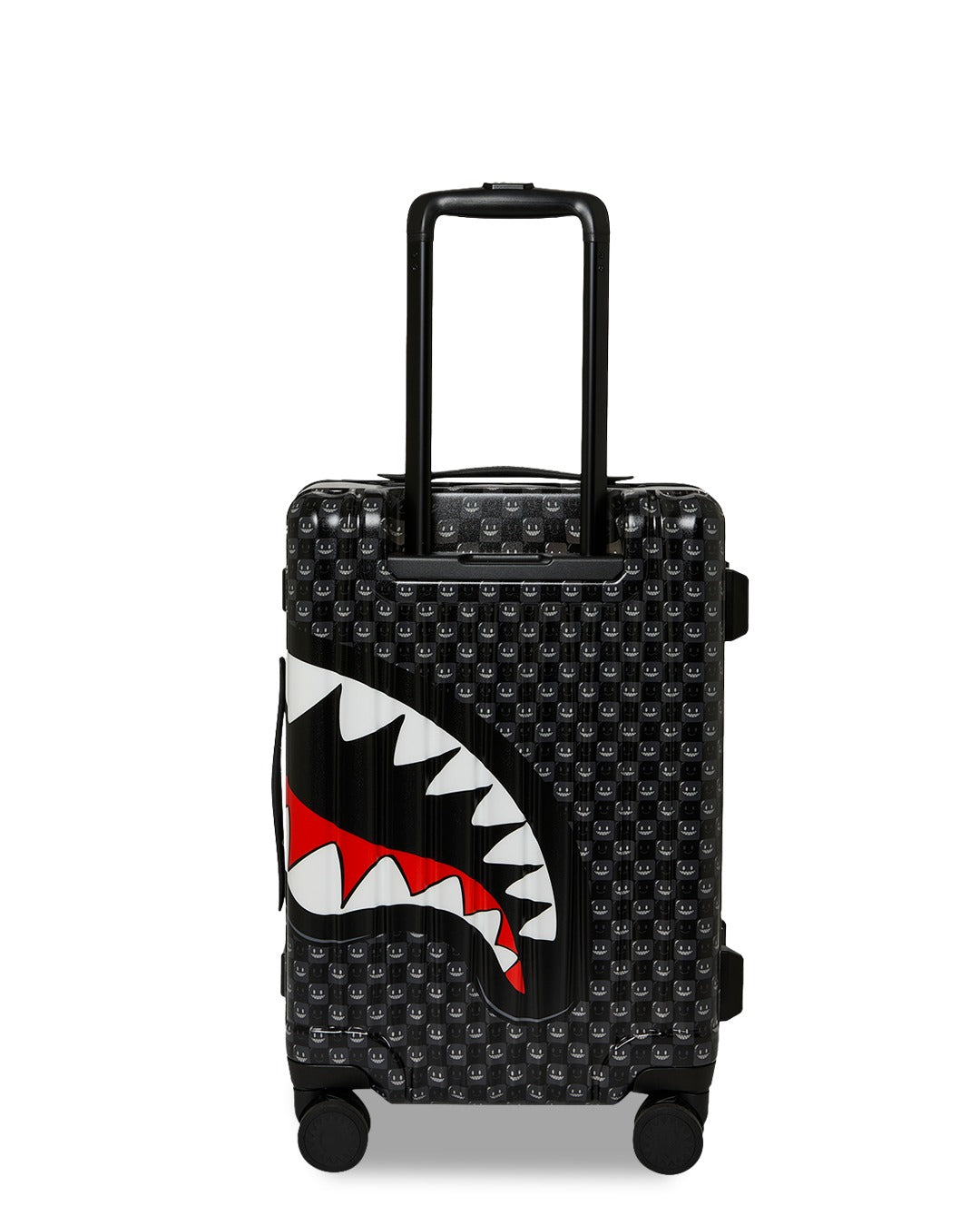SHARKS IN PARIS WTF BUBBLY BLACK CHECK CARRY-ON LUGGAGE
