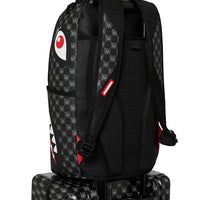 SHARKS IN PARIS WTF BUBBLY BLACK CHECK CARRY-ON LUGGAGE
