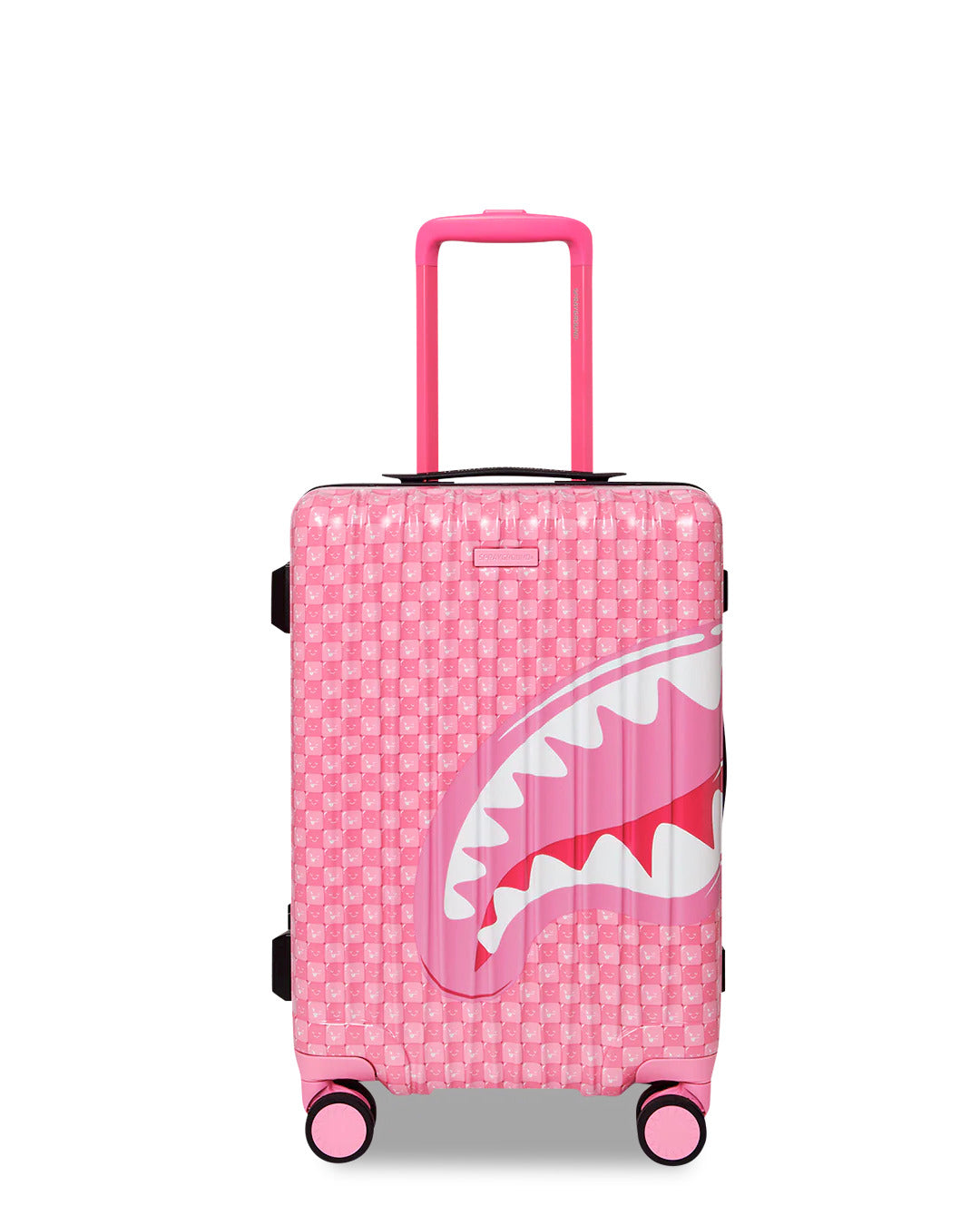 PINK NEW CHECK FACES CARRY-ON LUGGAGE