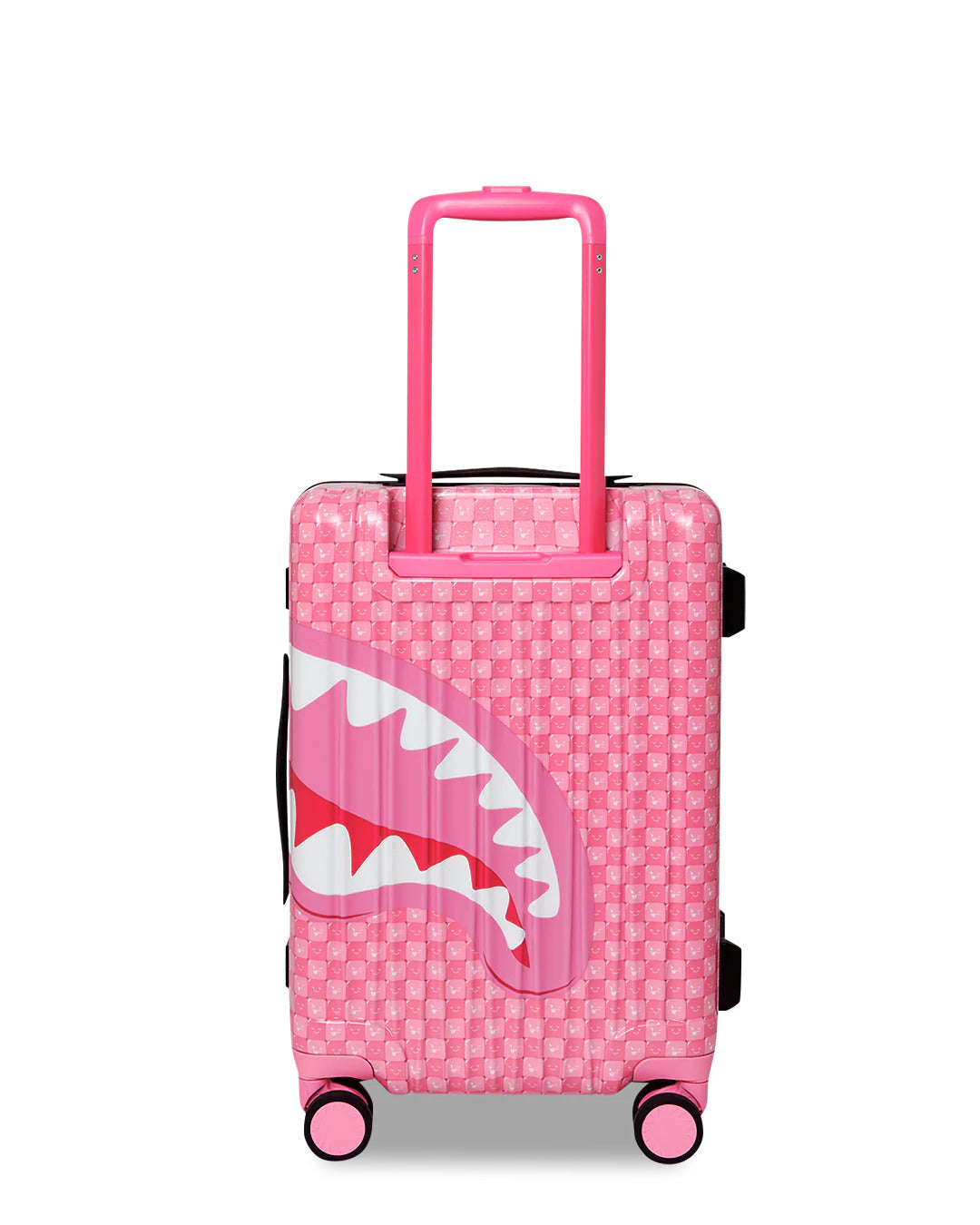 PINK NEW CHECK FACES CARRY-ON LUGGAGE