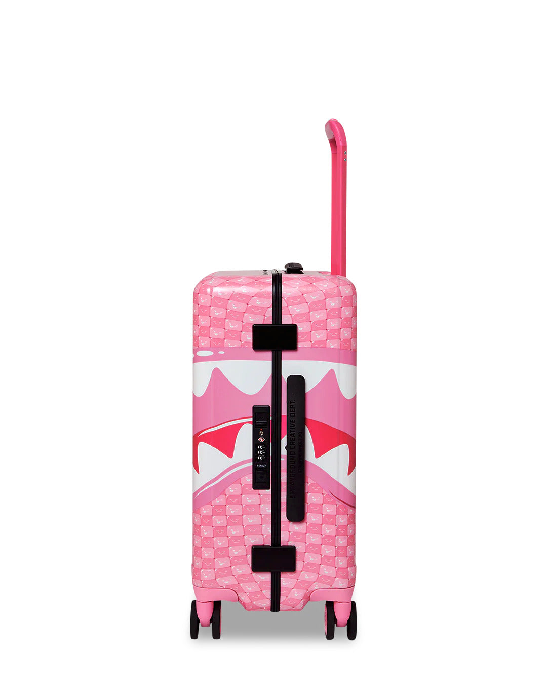 PINK NEW CHECK FACES CARRY-ON LUGGAGE