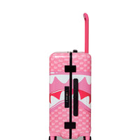 PINK NEW CHECK FACES CARRY-ON LUGGAGE