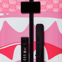 PINK NEW CHECK FACES CARRY-ON LUGGAGE