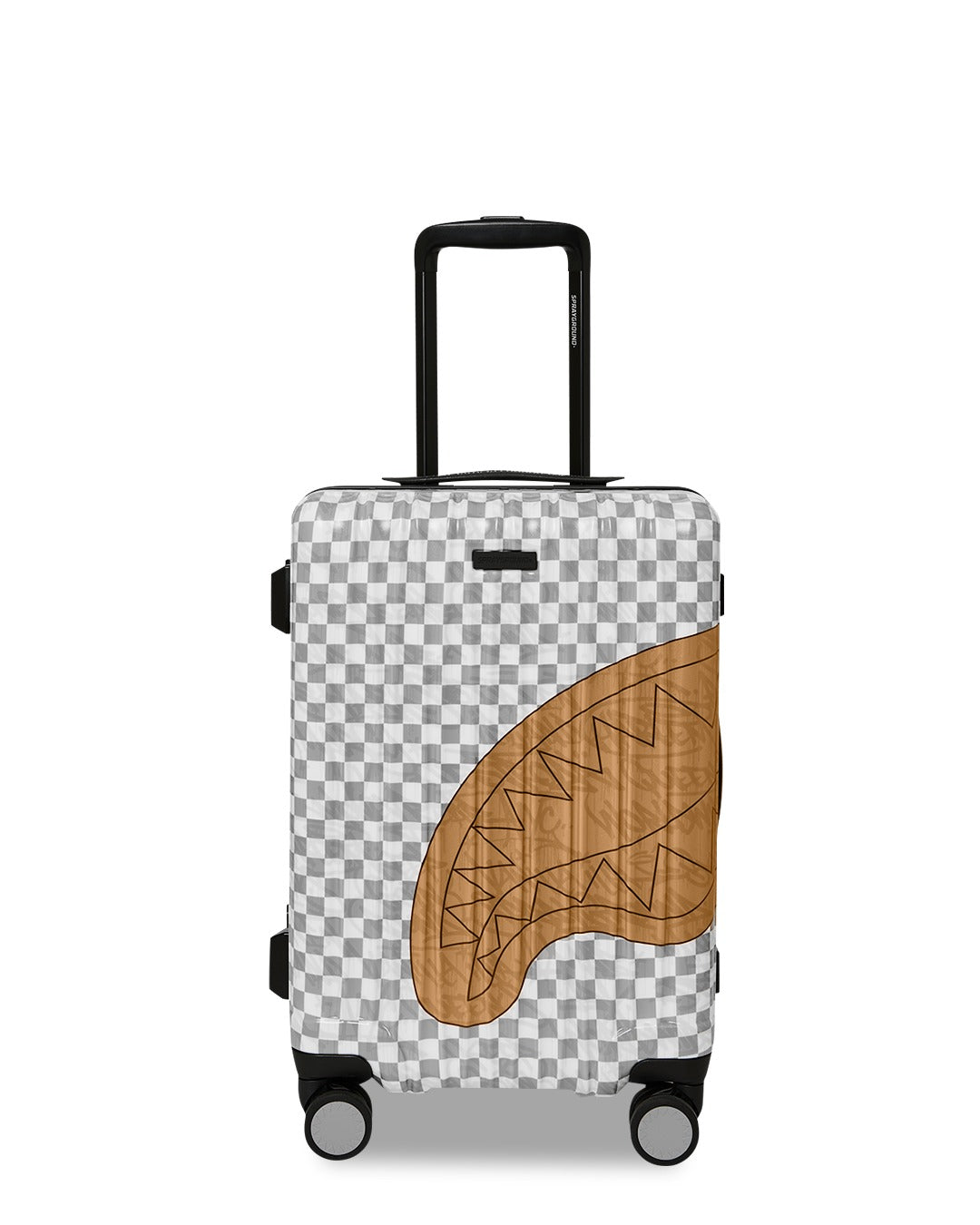 EMBOSSED CREAM CHECK CARRY-ON LUGGAGE