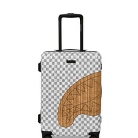 EMBOSSED CREAM CHECK CARRY-ON LUGGAGE